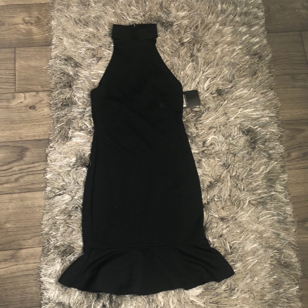 Little black halter dress